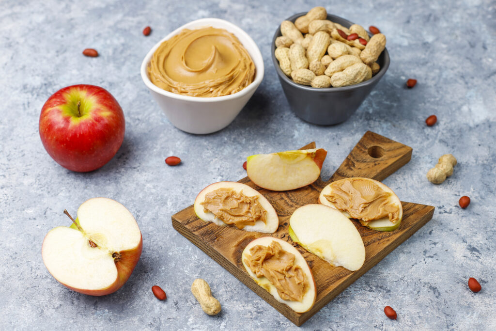 Peanut butter with Apple